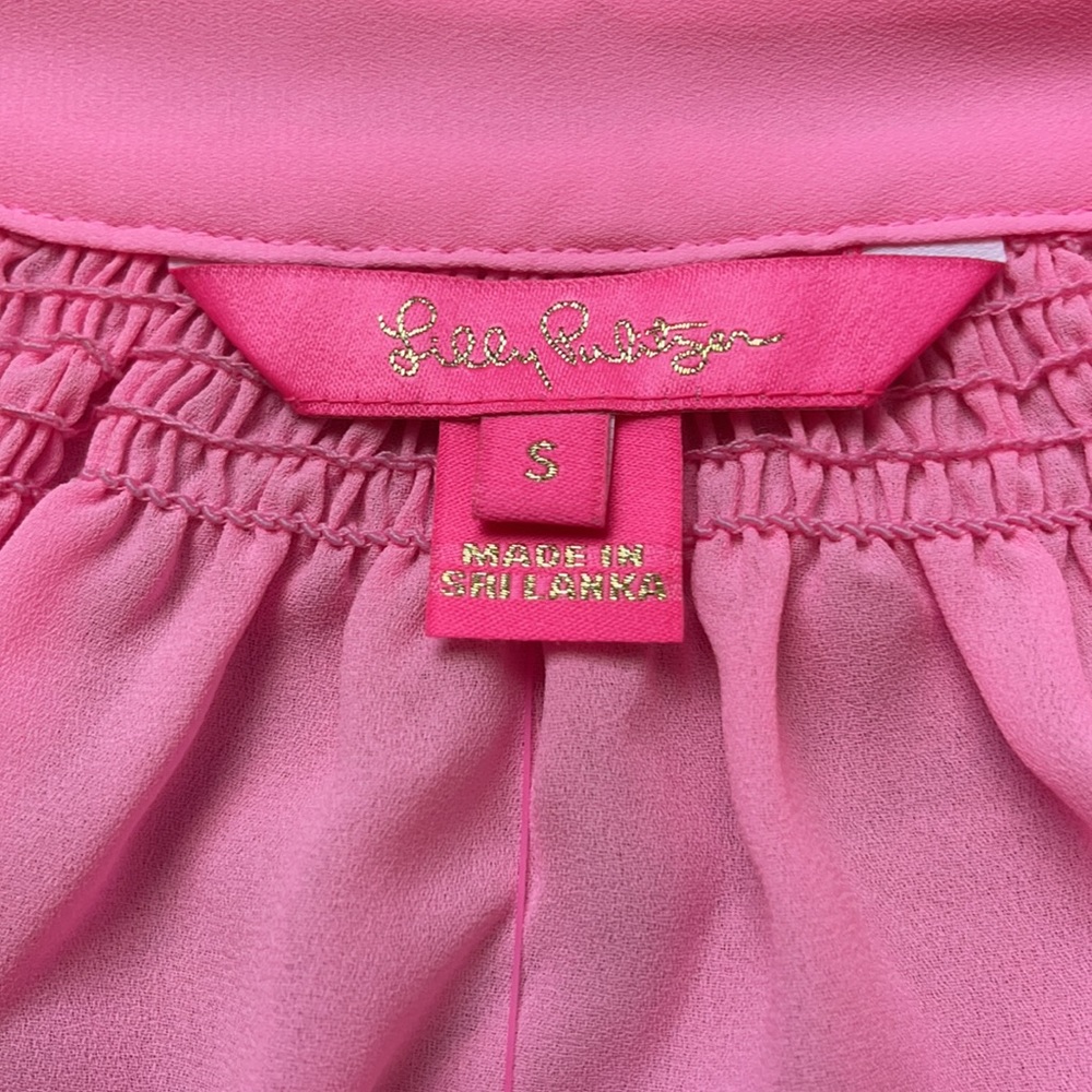 LILLY PULITZER DAKOTA BUTTON DOWN TOP - Picture 7 of 10